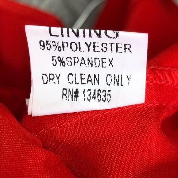 MINUET red/orange graphic art print strapless mini dress - Picture 6 of 10